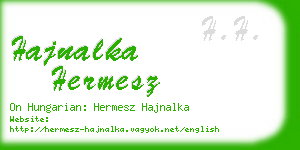 hajnalka hermesz business card